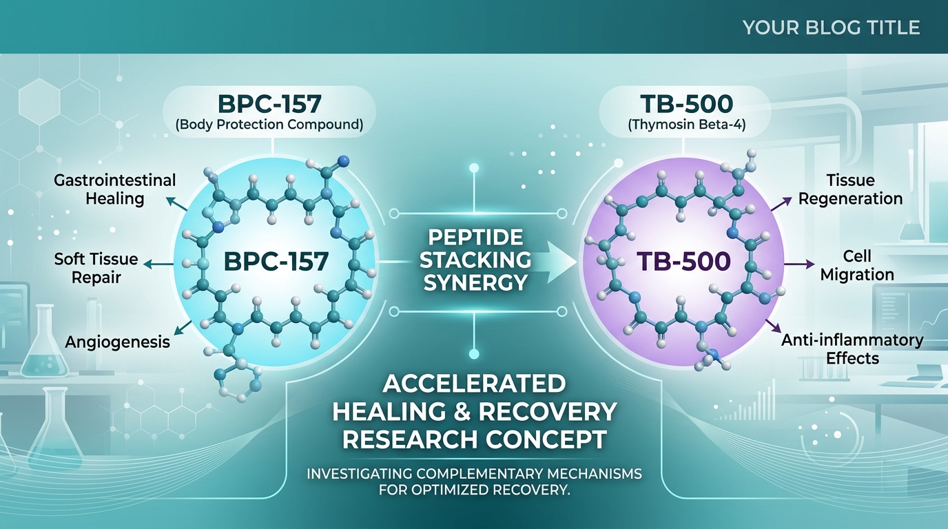 Peptide Stacking: BPC-157 + TB-500 Synergistic Combinations & Lab Study Design