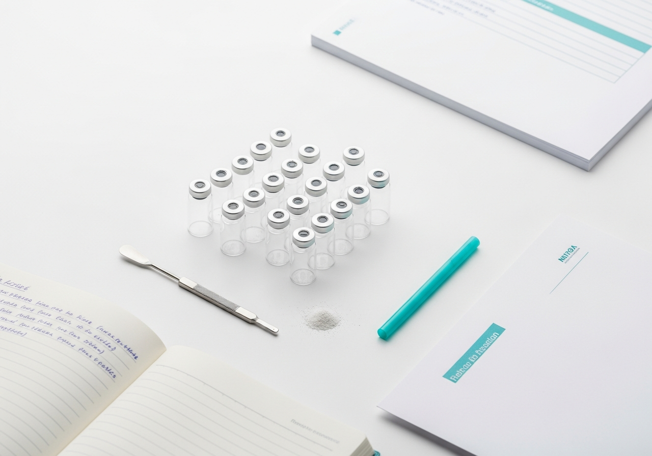 Research peptide purity analysis vials