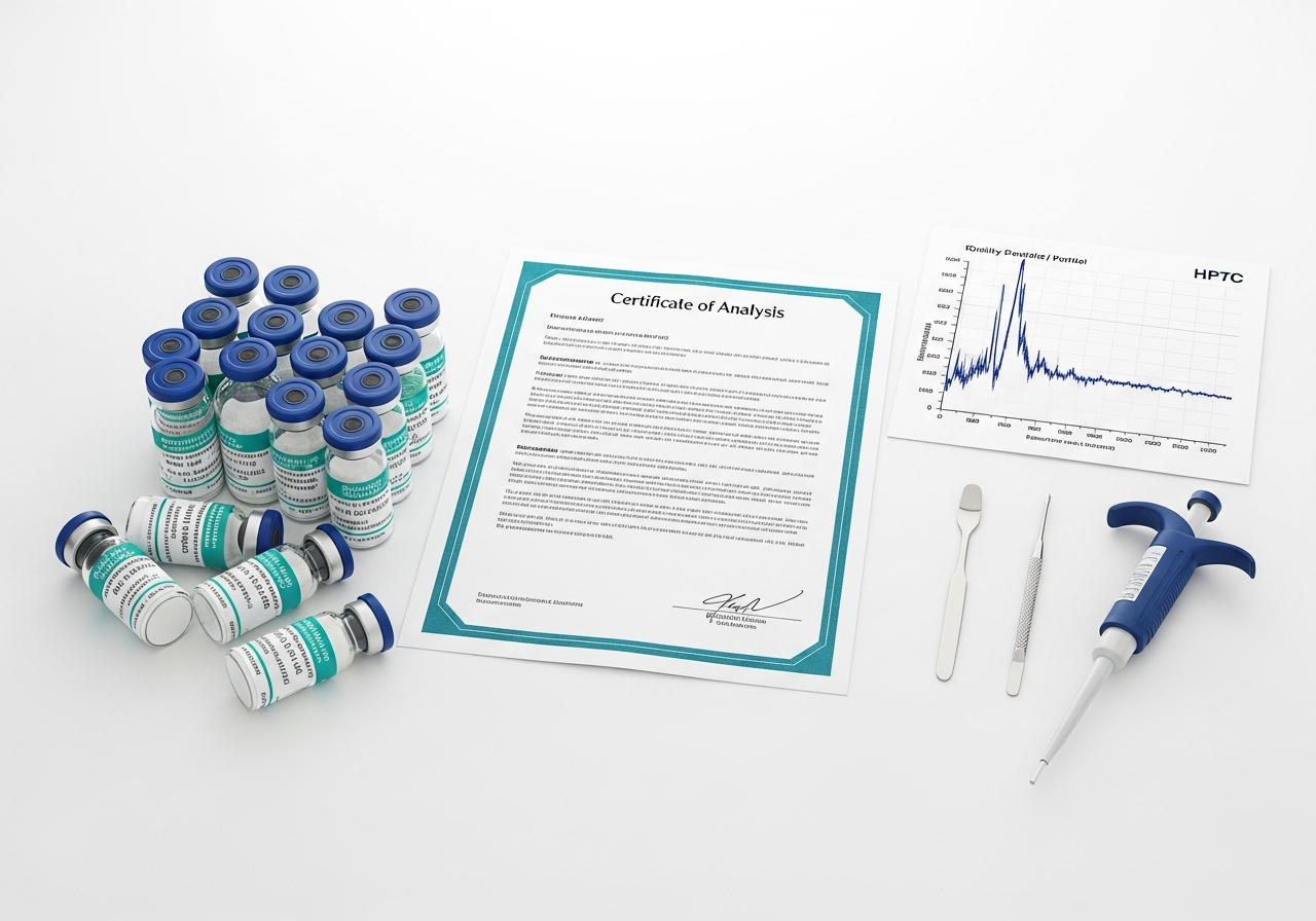 Certificate of Analysis verification for research peptides