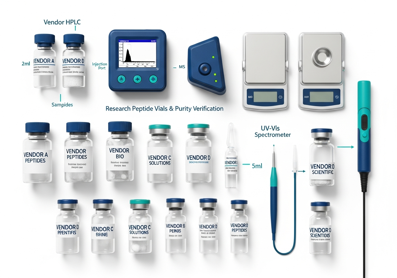 Research peptide vendor comparison quality testing